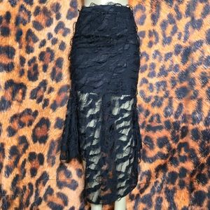 Killstar Nightdew Assymetrical Skirt
